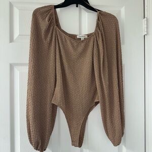 Francesca’s Light Brown Nude Bodysuit!